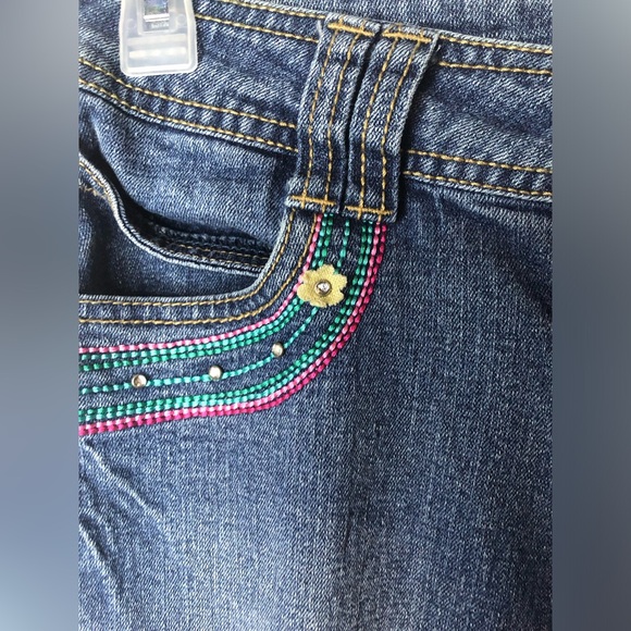 Baby Phat Jean Capri Pants Girl Size 16 Y2K Vintage - Picture 8 of 14